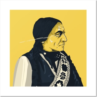 Sitting Bull Vector Art Design 1 Posters and Art